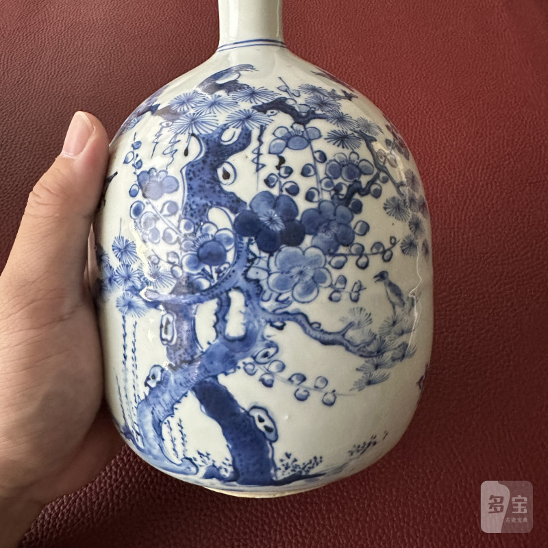 明崇祯 青花喜上眉梢图酒壶 - 图11